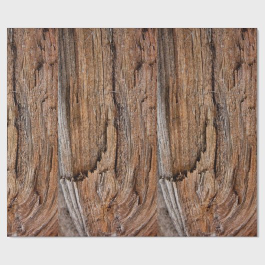 Rustisch hout cadeaupapier (Vlak)