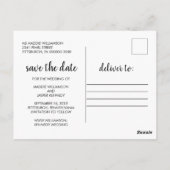 Rustisch hout Drie Fotolichten sparen de Datum Briefkaart (Achterkant)