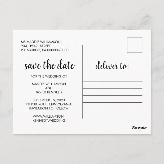 Rustisch hout Drie Fotolichten sparen de Datum Briefkaart (Achterkant)