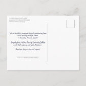 Rustisch hout elk jaar Afstuderen 4 Foto Briefkaart (Achterkant)