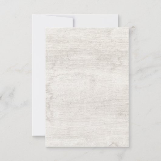 Rustisch hout en Eucalyptus Leaf Botanical Wedding Bedankkaart (Achterkant)