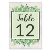 Rustisch hout en Eucalyptus Leaf Botanical Wedding Kaart (Achterkant)