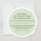 Rustisch hout en Eucalyptus Leaf Botanical Wedding Kaart (Achterkant)