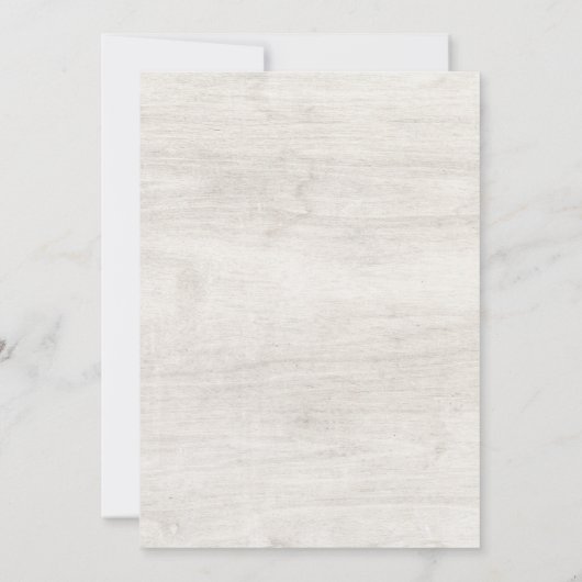 Rustisch hout en Eucalyptus Leaf Botanical Wedding Kaart (Achterkant)