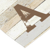 Rustisch hout en letter korte tafelloper (Hoek)