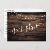 Rustisch hout en licht Uitgestelde weddenschappen  Briefkaart (Voorkant / Achterkant)