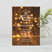 Rustisch hout en lichte rusttijd kaart (Staand voorkant)