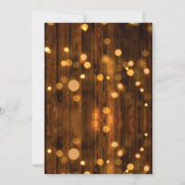 Rustisch hout en lichte rusttijd kaart (Achterkant)