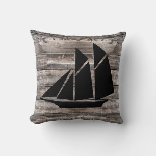 Rustisch hout en SAIL BOAT SIERKUSSEN