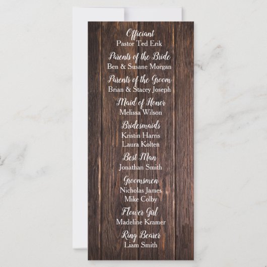 Rustisch hout en zonnebloem | Fall Wedding (Achterkant)