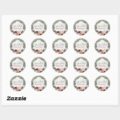 Rustisch hout en Zuidelijk Land Cotton Boutique Ronde Sticker (Vel)