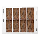 Rustisch hout etiket (Full Sheet)