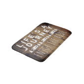 Rustisch hout Geniet van de RV Camper Quote Badmat (Gekanteld)
