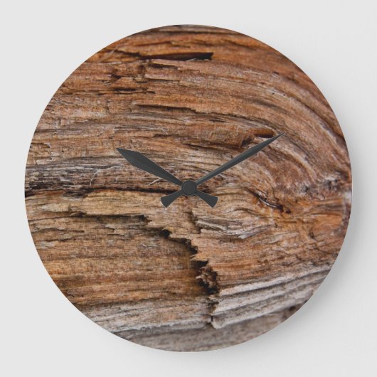 Rustisch hout grote klok (Voorkant)