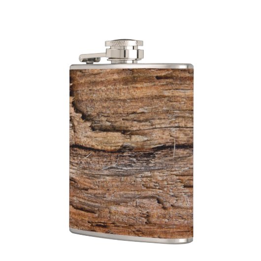 Rustisch hout heupfles (Links)