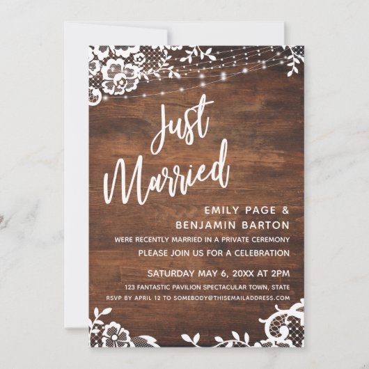 Rustisch hout, licht- en aardewerk kaart (Voorkant)