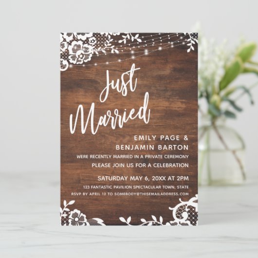 Rustisch hout, licht- en aardewerk kaart (Staand voorkant)