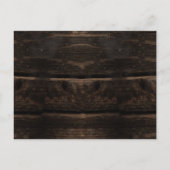 Rustisch hout met de uitnodiging van de het weduwe briefkaart (Achterkant)