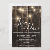 Rustisch hout met een taartwacht kaart (Voorkant)