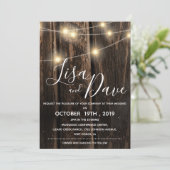 Rustisch hout met een taartwacht kaart (Staand voorkant)