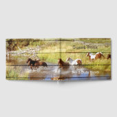 Rustisch hout met gastboek voor paarden gastenboek (Volledig)