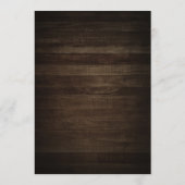 Rustisch hout met Geometrisch Lijst Birthday Menu (Achterkant)