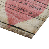 Rustisch hout met hart snijplank (Hoek)