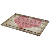 Rustisch hout met hart snijplank (Hoek)