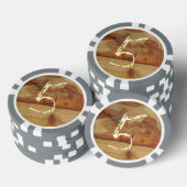 Rustisch hout pokerchips (Opstapeling)