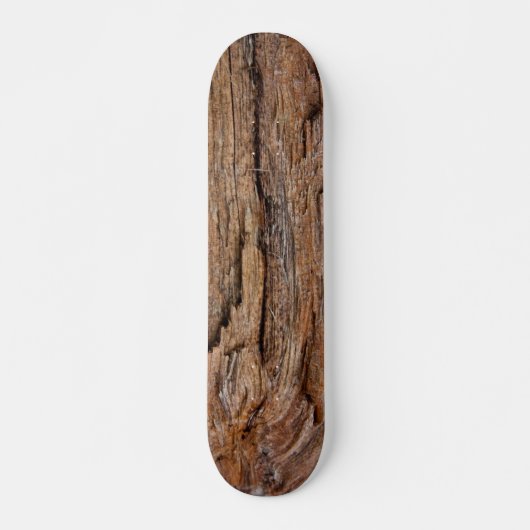 Rustisch hout skateboard (Voorkant)