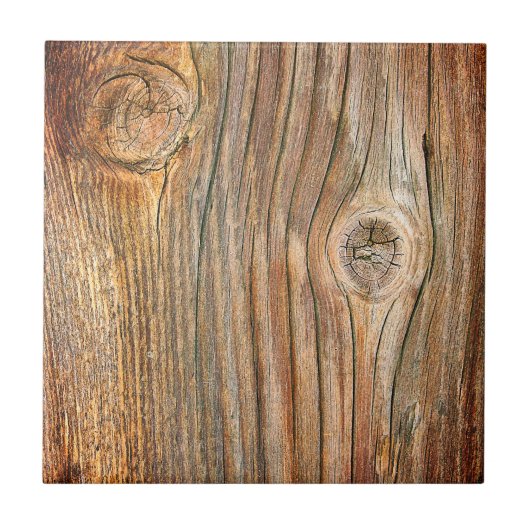 Rustisch  hout tegeltje (Voorkant)