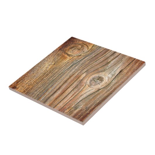 Rustisch  hout tegeltje (Zijkant)