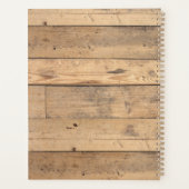 Rustisch hout Wilderness Vacation Rental Planner (Achterkant)