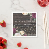 Rustisch houten bruiloft servet (Insitu)