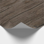 Rustisch houten verdampingspapier met barnenplank cadeaupapier (Hoek)