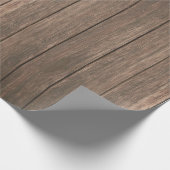 Rustisch houten verdampingspapier met barnenplank cadeaupapier (Hoek)