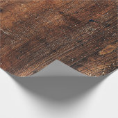 Rustisch houten verpakkingspapier cadeaupapier (Hoek)
