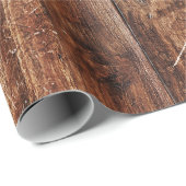 Rustisch houten verpakkingspapier cadeaupapier (Rol Hoek)