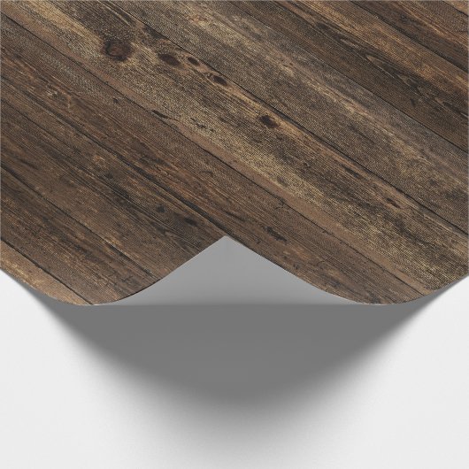 Rustisch houten wrapppapier cadeaupapier (Hoek)