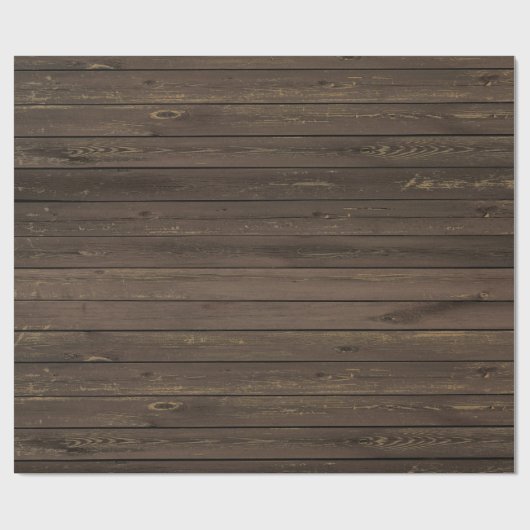 Rustisch houtextuurpapier cadeaupapier (Vlak)