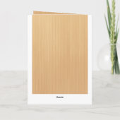 Rustisch houtsroze vlinderprogramma kaart (Achterkant)