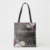 Rustisch houtweddenbridadesquad tote bag (Voorkant)