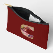 Rustisch Initiaal C Bourgogne Etui (Open)