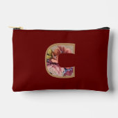 Rustisch Initiaal C Bourgogne Etui (Voorkant)