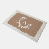 Rustisch Initiaal voor gebotteld monogram Deurmat (Schuin)