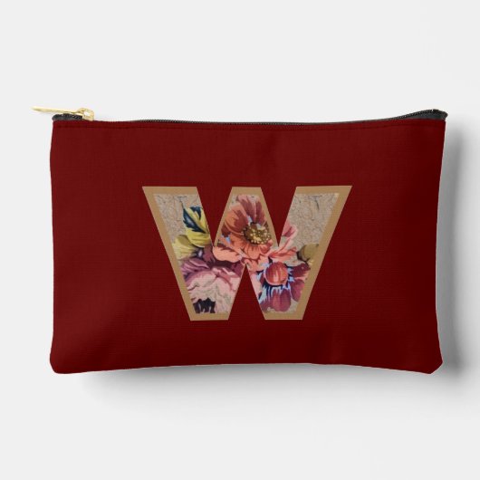 Rustisch Initiaal W Bourgogne Etui (Voorkant)