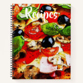 Rustisch Italiaans Pizza Recipe Book Notitieboek (Voorkant)