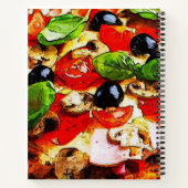 Rustisch Italiaans Pizza Recipe Book Notitieboek (Achterkant)