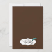 Rustisch Jubileum op landelijk gekleurde houtdagen Kaart (Achterkant)