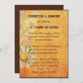 Rustisch Jubileum op landelijk gekleurde houtdagen Kaart (Voorkant / Achterkant)